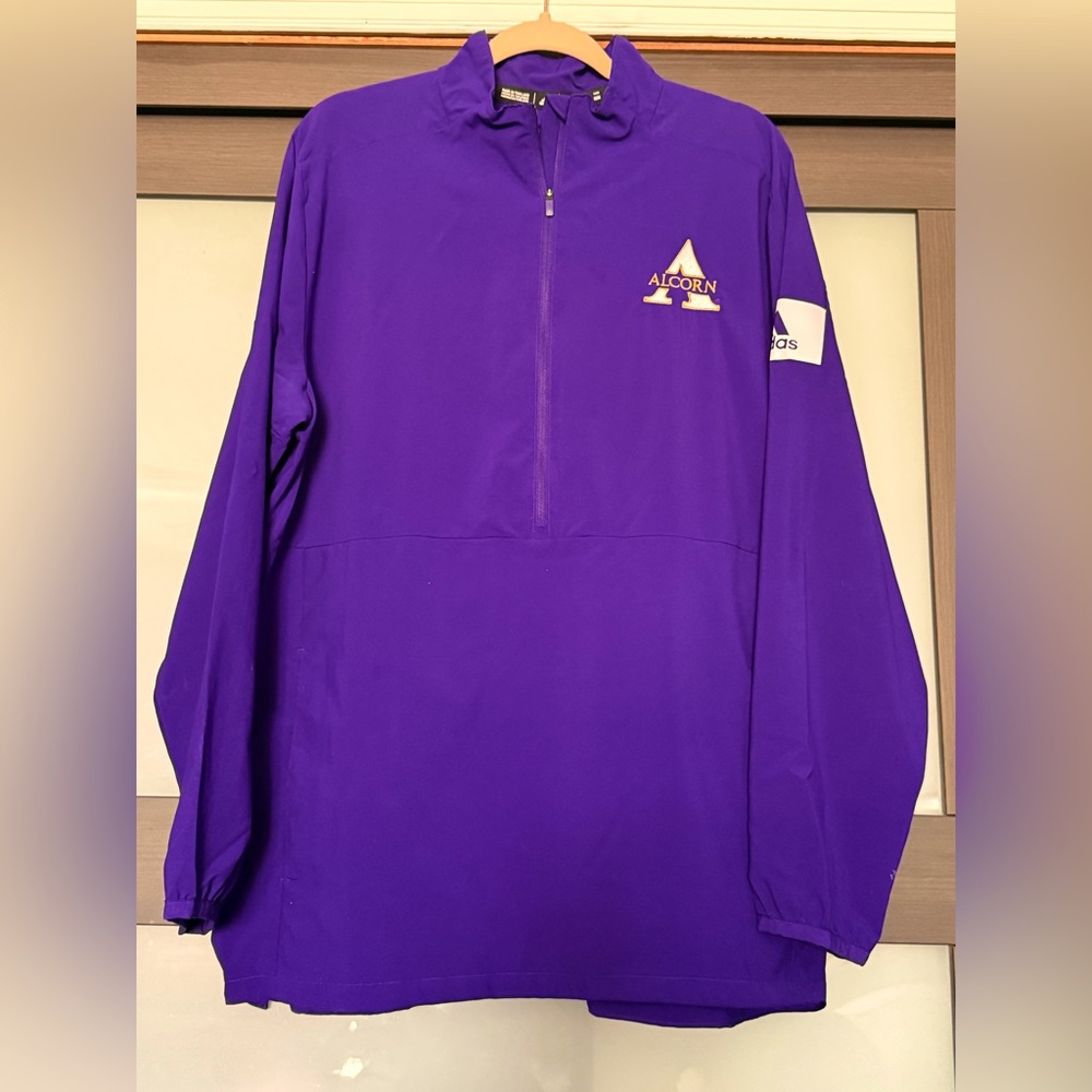 Alcorn - Adidas Purple Lightweight Quarter Zip